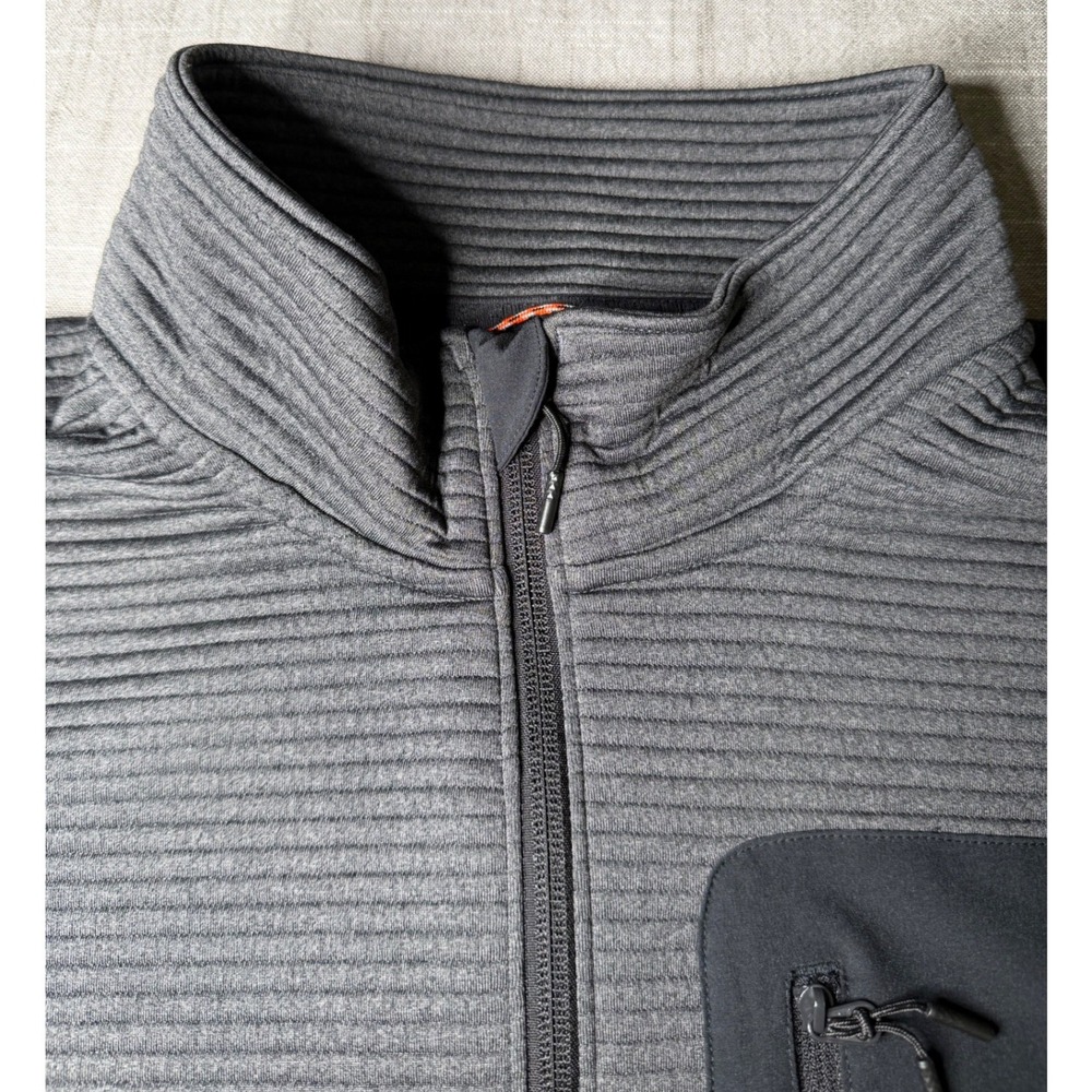 Alaskan Hardgear Duluth Trading Co Mens XL Gray Quarter Zip Ribbed Pullover - Picture 5 of 11